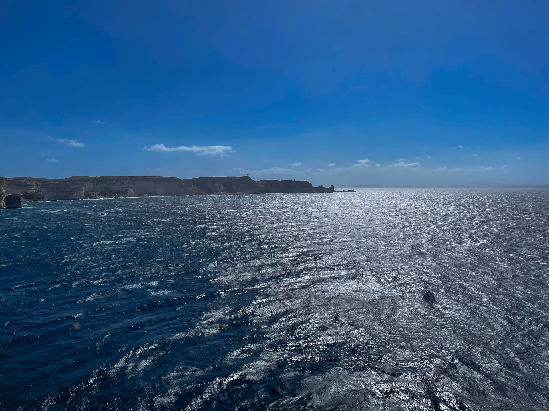 Lumière sur les falaises de Bonifacio