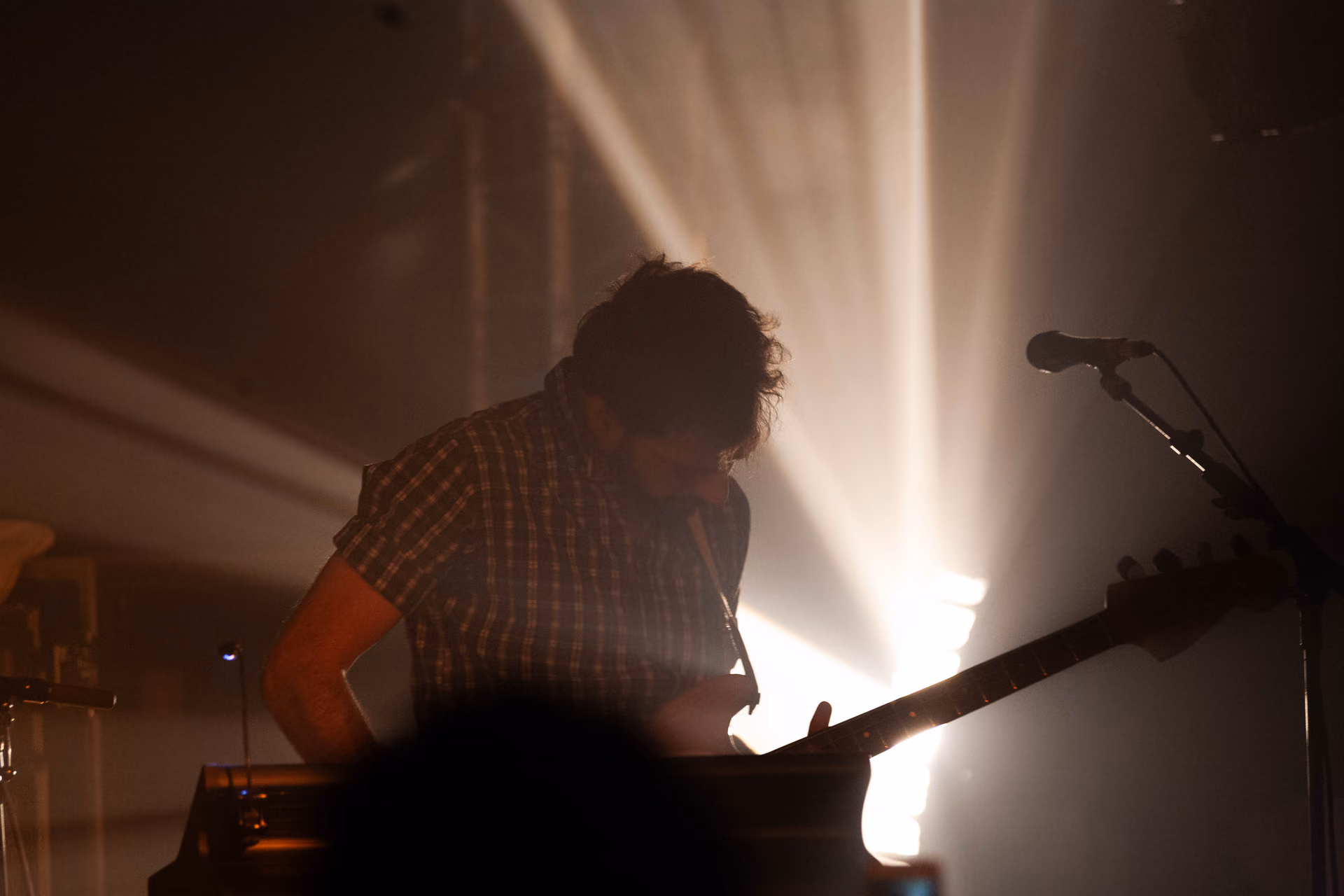 Basse sous lumière bleue